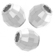 Perles rondes facettées - boule à facettes 4 mm en Argent 925 x10|raw }}