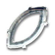 Serti griffe pour cabochon PureCrystal 4227 32x17 mm - Argenté x1|raw }}