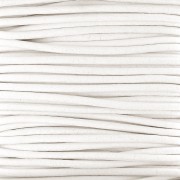 Cordon cuir européen 2 mm - Blanc x1m|raw }}
