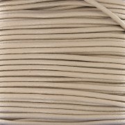 Cordon cuir européen 2 mm - Beige x1m|raw }}