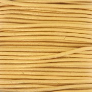 Cordon cuir européen 2 mm - Doré x1m|raw }}