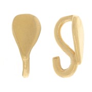 Attache pendentif goutte 7.5x3.5 mm - Plaqué Or 3 microns x1|raw }}