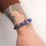 Perle carré 13 mm gros trou - motif soleil - Acier inoxydable 304L x1