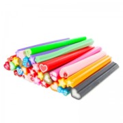 Assortiment de canes en pâte polymère 5x50 mm Symboles x5