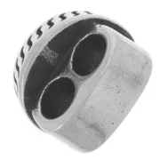 Poussoir boussole double 11x15 mm pour cordons de 4.5 mm - Acier inox 304L x1