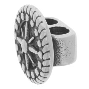 Poussoir double 11x18 mm pour cordons de 4.5 mm - Acier inox 304L x1