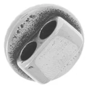 Poussoir double 11x18 mm pour cordons de 4.5 mm - Acier inox 304L x1