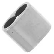 Poussoir double 12x13 mm pour cordons de 5 mm - motif croix - Acier inox 304L x1