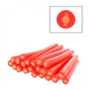 Cane en pâte polymère 5x50 mm Tomate x1