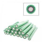 Cane en pâte polymère 5x50 mm Kiwi x1