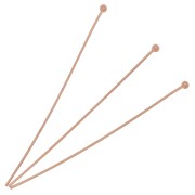 Clous tête boule 52x0.6 mm - Doré rose x10|raw }}