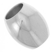 Perles olive 11x10 mm gros trou - Acier inoxydable 304L x5|raw }}