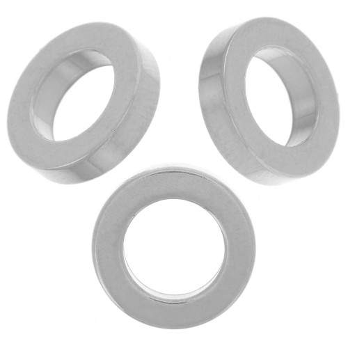 Perles rondelles Heishi - disque plat - 10x2.5 mm - Acier inoxydable 304L x5