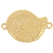 Intercalaire coquillage 26x17 mm - Doré à l'or fin x1