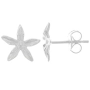 Clous d'oreilles fleur 10 mm - Argent 925 x2|raw }}