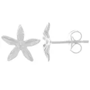 Clous d'oreilles fleur 10 mm - Argent 925 x2