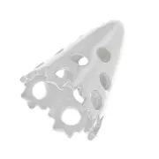 Attache pendentif pour PureCrystal 6000 15x7.5 mm en Argent 925