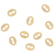 Attaches ovales 5x4 mm - Gold filled (or laminé)  x10