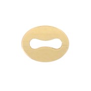 Attaches ovales 5x4 mm - Gold filled (or laminé)  x10