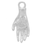 Pendentif main 18x7 mm - motif oeil - Argent 925 x1