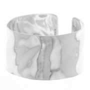 Bague large martelé réglable - Taille 56 à 62 - Argent 925 x1|raw }}