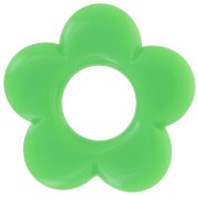Pendentif fleur 21 mm en résine opaque - Vert pomme x1|raw }}
