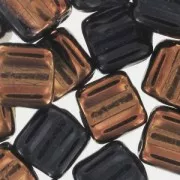 Groovy Tiles 6 mm Jet Dark Bronze x20