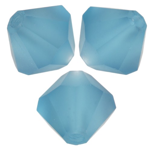 Perles toupies Preciosa - Rondelle Bead 6 mm - Indicolite matt x12