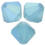 Perles toupies Preciosa - Rondelle Bead 6 mm - Indicolite AB matt x12