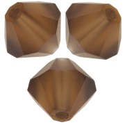 Perles toupies Preciosa - Rondelle Bead 6 mm - Smoked Topaz matt x12|raw }}