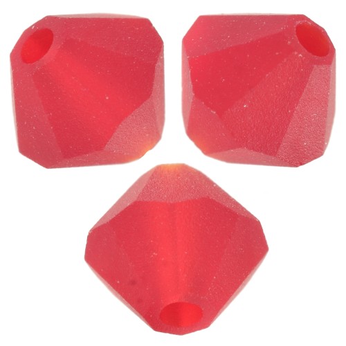 Perles toupies Preciosa - Rondelle Bead 6 mm - Light Siam matt x12