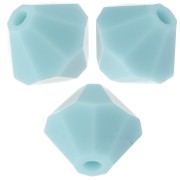 Perles toupies Preciosa - Rondelle Bead 6 mm - Turquoise Matt x12