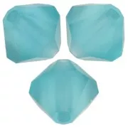 Perles toupies Preciosa - Rondelle Bead 6 mm - Blue zircon Matt x12