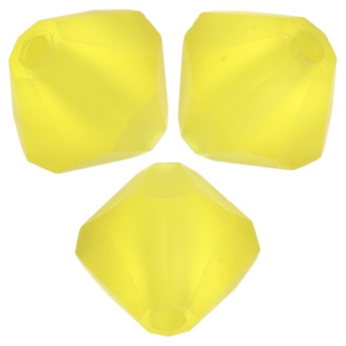 Perles toupies Preciosa - Rondelle Bead 6 mm - Citrine Matt x12