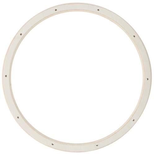 Cercle en bois 22 cm avec trous pour mobile - Naturel x1