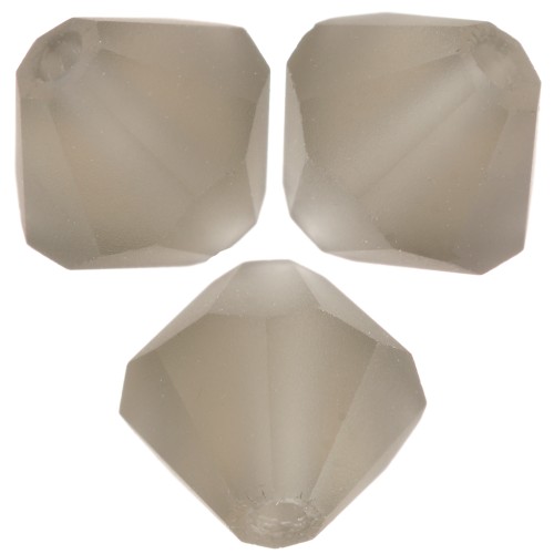 Perles toupies Preciosa - Rondelle Bead 6 mm - Black Diamond Matt x12