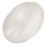 Cabochon ovale en résine 18x13 mm - Blanc nacré x1|raw }}