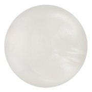 Cabochon rond en résine 14 mm - Blanc nacré x1