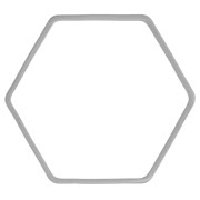 Anneaux de montage et tissage hexagone 25x28 mm - Argenté x25|raw }}