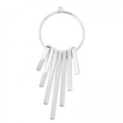 Pendentif breloques 80 mm Placage argent fin|raw }}