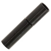 Fermoir à baïonnette pour cordon 3 mm - Acier inoxydable 304L Noir x1