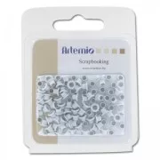 Lot de 100 mini oeillets 5mm Blanc