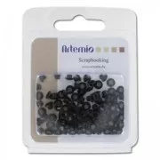 Lot de 100 mini oeillets 5mm Noir