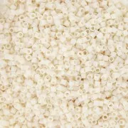 Miyuki Delica 15/0 DBS0883 - Opaque Dark Cream AB Mat x5g