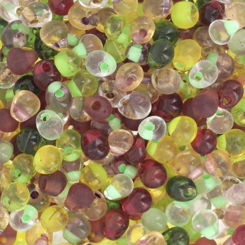 Mix Mini-gouttes Miyuki 3.4 mm DP-MIX-02 - Good Earth x8g