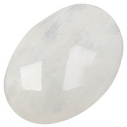Cabochon ovale facetté 14x10 mm Pierre de Lune|raw }}
