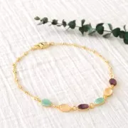 Cabochon ovale 14x10 mm Quartz Rose