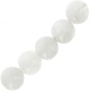 Perles rondes en pierre gemme Pierre de lune 6 mm x15