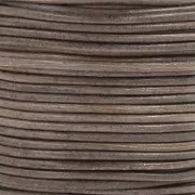 Cordon cuir 1.5 mm - Vintage Marron foncé x20m