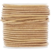 Cordon cuir 1.5 mm - Vintage Naturel x20m|raw }}